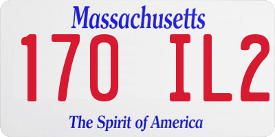 MA license plate 170IL2