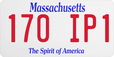 MA license plate 170IP1
