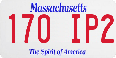 MA license plate 170IP2