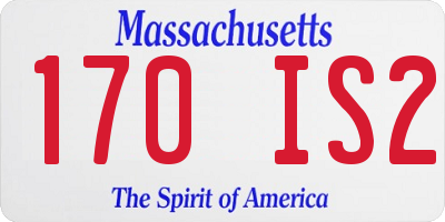 MA license plate 170IS2