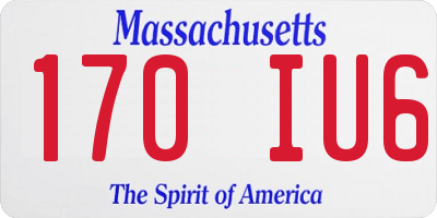 MA license plate 170IU6