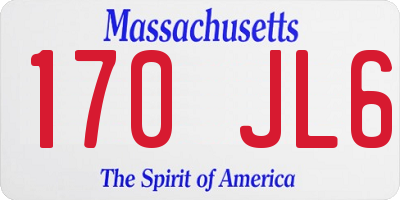 MA license plate 170JL6
