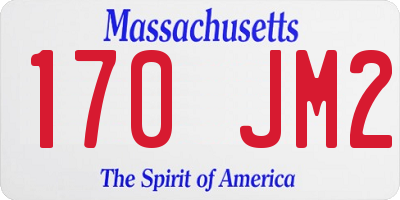 MA license plate 170JM2