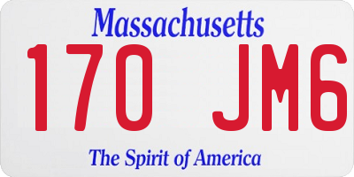 MA license plate 170JM6
