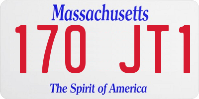 MA license plate 170JT1