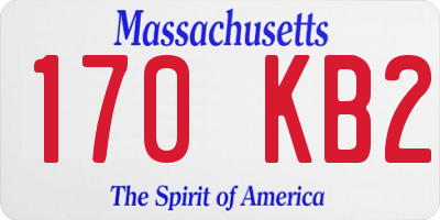 MA license plate 170KB2