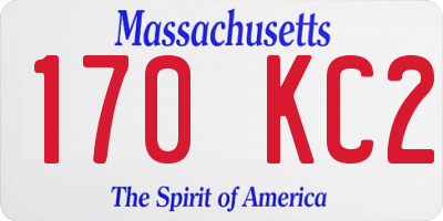 MA license plate 170KC2