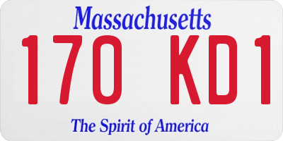 MA license plate 170KD1