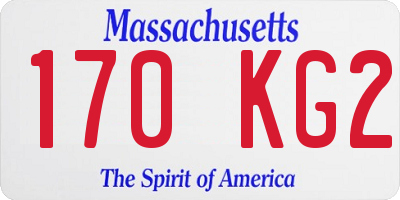 MA license plate 170KG2