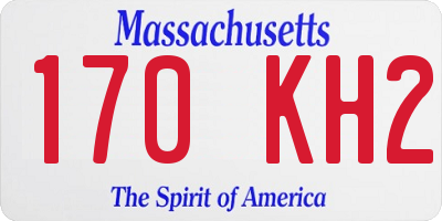 MA license plate 170KH2
