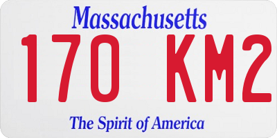 MA license plate 170KM2