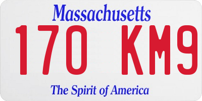 MA license plate 170KM9
