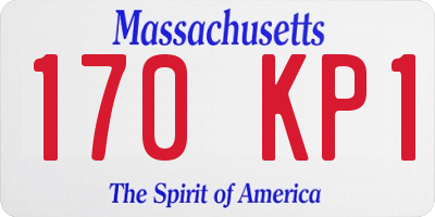 MA license plate 170KP1
