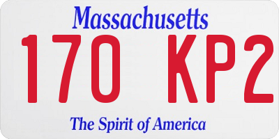 MA license plate 170KP2