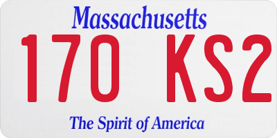 MA license plate 170KS2