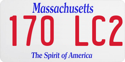 MA license plate 170LC2