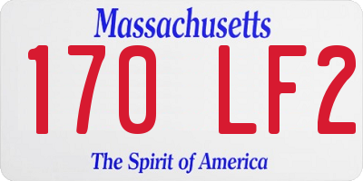 MA license plate 170LF2