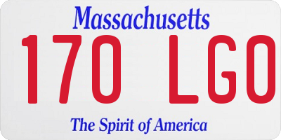 MA license plate 170LG0
