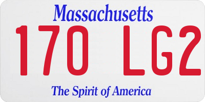 MA license plate 170LG2