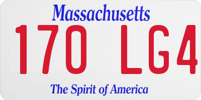MA license plate 170LG4