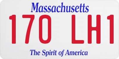 MA license plate 170LH1