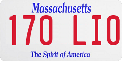 MA license plate 170LI0