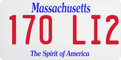 MA license plate 170LI2