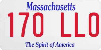 MA license plate 170LL0