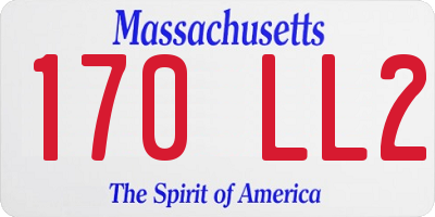 MA license plate 170LL2