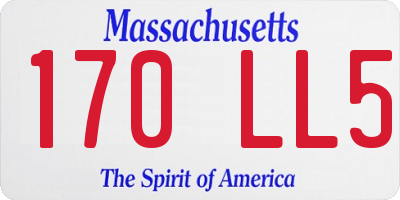MA license plate 170LL5