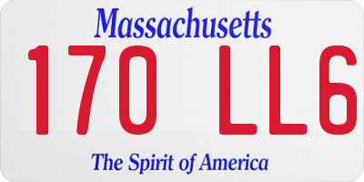 MA license plate 170LL6