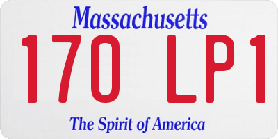 MA license plate 170LP1