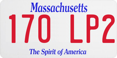 MA license plate 170LP2