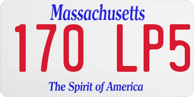 MA license plate 170LP5