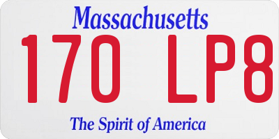 MA license plate 170LP8
