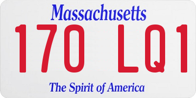 MA license plate 170LQ1