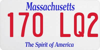 MA license plate 170LQ2