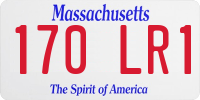 MA license plate 170LR1