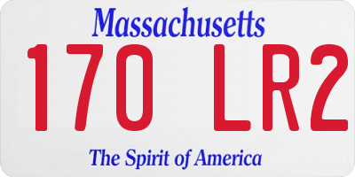 MA license plate 170LR2