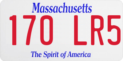 MA license plate 170LR5