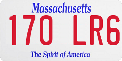 MA license plate 170LR6