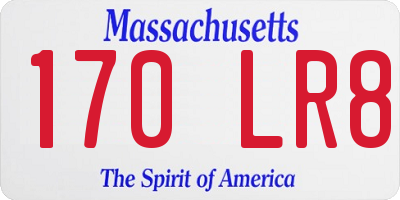 MA license plate 170LR8