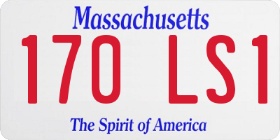 MA license plate 170LS1