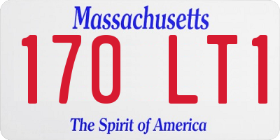 MA license plate 170LT1