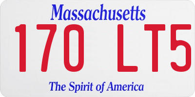 MA license plate 170LT5