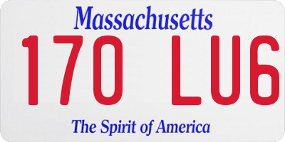MA license plate 170LU6