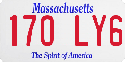 MA license plate 170LY6