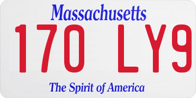 MA license plate 170LY9