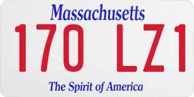 MA license plate 170LZ1