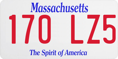 MA license plate 170LZ5